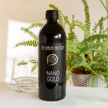 Load image into Gallery viewer, Health Factory Nano Gold 500ml lifestyle
